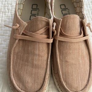 Hey Dude rose gold sparkle. Casual Loafers